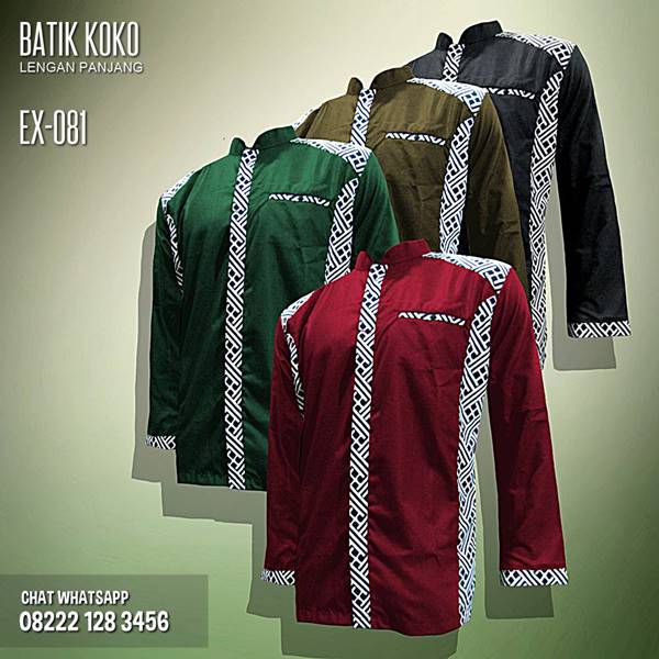 batik lebaran, baju koko, baju muslim pria